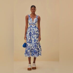 FARM RIO NWT Off-White Flowerful Birds Lenzing™
Visit Midi Dress